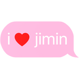 i heart jimin bts k-pop stan text