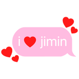 i heart jimin bts k-pop stan text