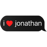 i heart jonathan text