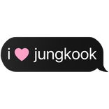 i heart jungkook bts k-pop stan text