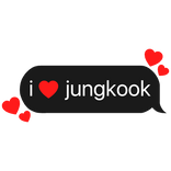 i heart jungkook bts k-pop stan text