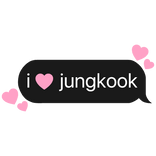 i heart jungkook bts k-pop stan text