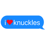 i heart knuckles sonic text