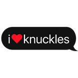 i heart knuckles sonic text