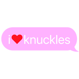 i heart knuckles sonic text