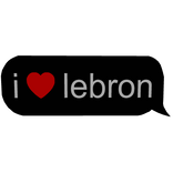i heart lebron james text