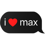 i heart max text