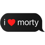 i heart morty rick text