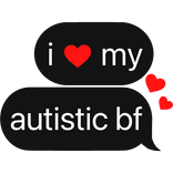 i heart my autistic best friend text