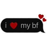 i heart my best friend love my best friend text