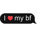 I heart my best friend Text