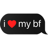 i heart my best friend text