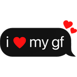 i heart my gf text