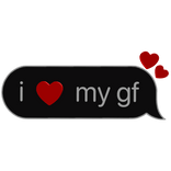 i heart my good friend love my good friend text