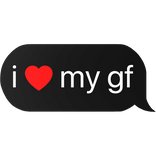 i heart my good friend text