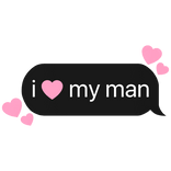 i heart my man bf boyfriend text
