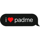 i heart padme text bubble