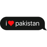 i heart pakistan text bubble