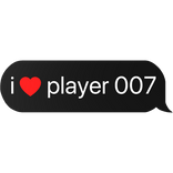i heart player 007 park yong-sik squid game text