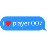 i heart player 007 park yong-sik squid game text