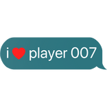 i heart player 007 park yong-sik squid game text