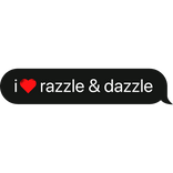 i heart razzle & dazzle dandys world text bubble