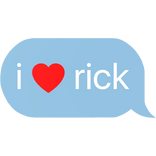 i heart rick morty text