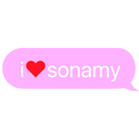 i heart sonamy sonic text