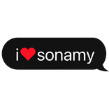 i heart sonamy sonic text