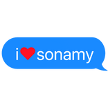 i heart sonamy sonic text
