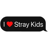 I Heart Stray Kids SKZ kpop text chat bubble