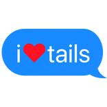 i heart tails sonic text