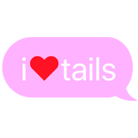 i heart tails sonic text