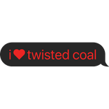 i heart twisted coal dandys world text bubble