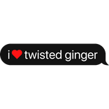 i heart twisted ginger dandys world text bubble