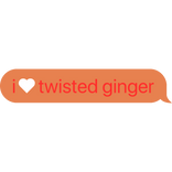 i heart twisted ginger dandys world text bubble