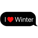 i heart winter aespa kpop text message bubble