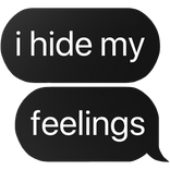i hide my feelings text