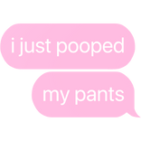 i just pooped my pants text
