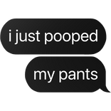 i just pooped my pants text