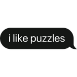 i like puzzles text bubble