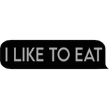 i like to eat Text 