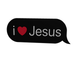 i love heart Jesus text