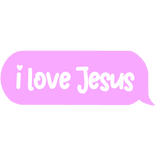 i love jesus preppy pink text
