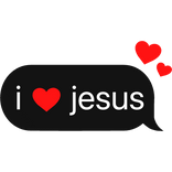 i love Jesus text