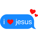 i love Jesus text