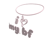 i love my bf music note necklace