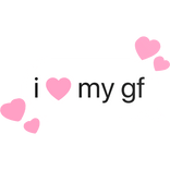 I Love My Cute Matching Text Sign