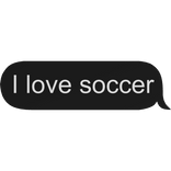 I love soccer ⚽