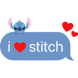 i love stitch alien text